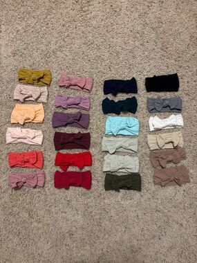 Knit Bow Headband Set - Mixed Colors